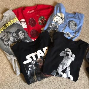5 Star Wars long sleeve shirts